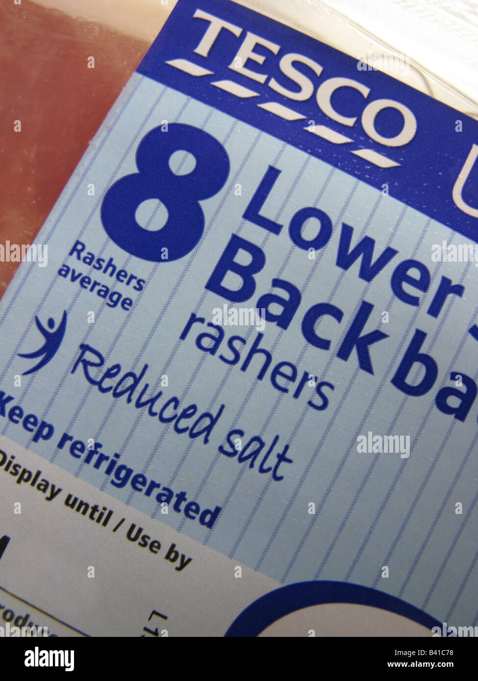 Reduced salt back bacon for a healthier diet Stock Photo Alamy