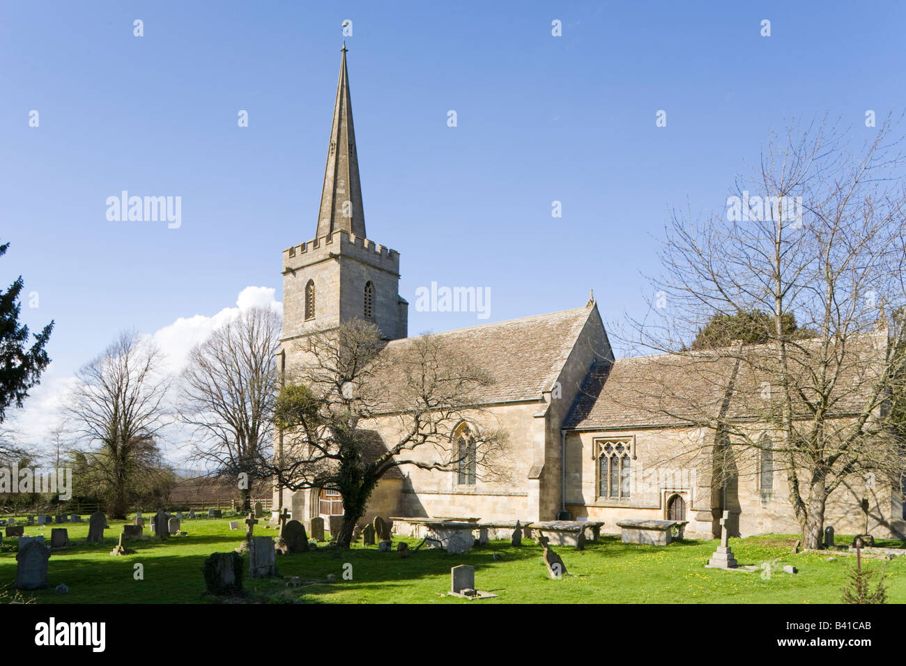St Peters church in the village of Haresfield, Gloucestershire Stock Photo