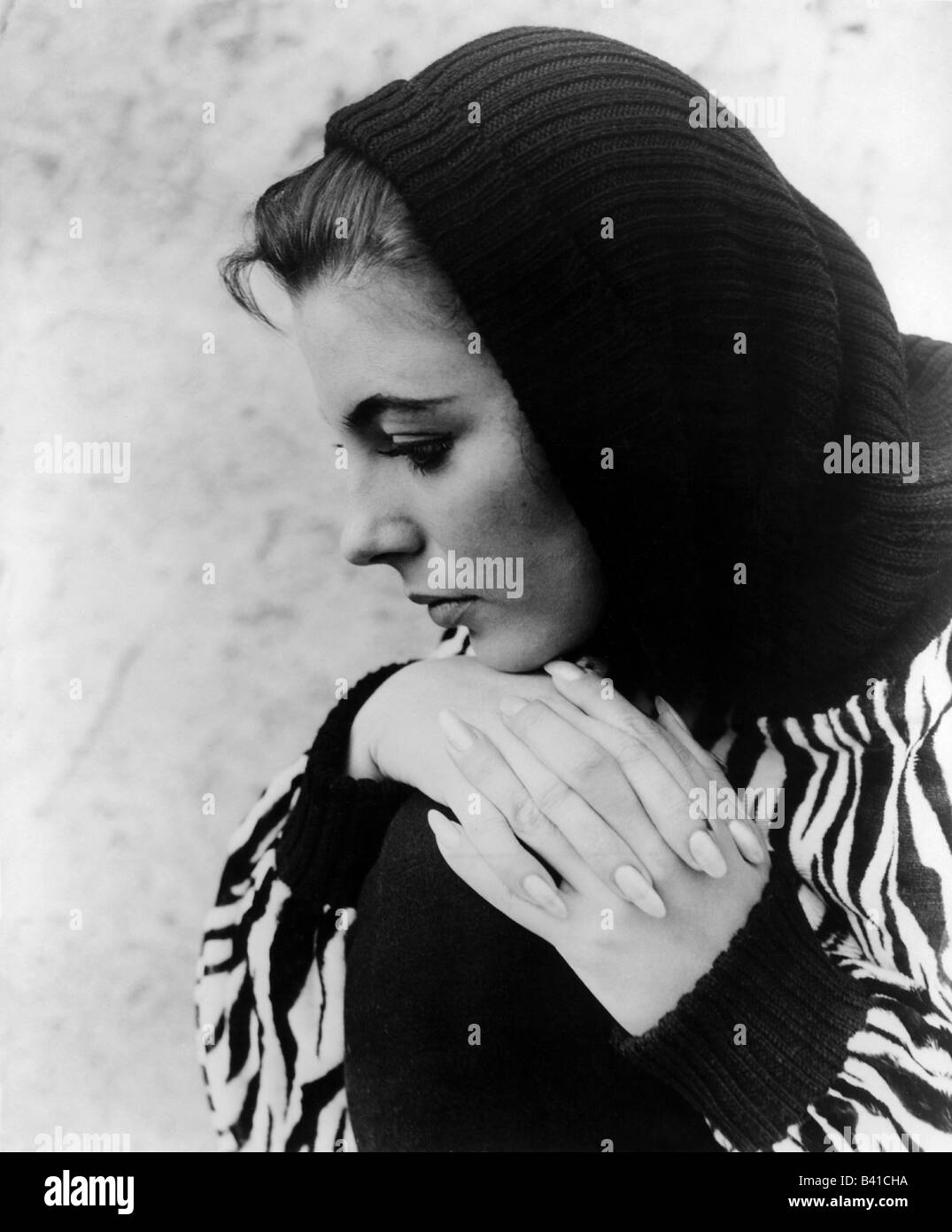 Collins, Joan, * 23.5.1933, British actress, portrait, 1960s, 60s, sideface, side face , Stock Photo