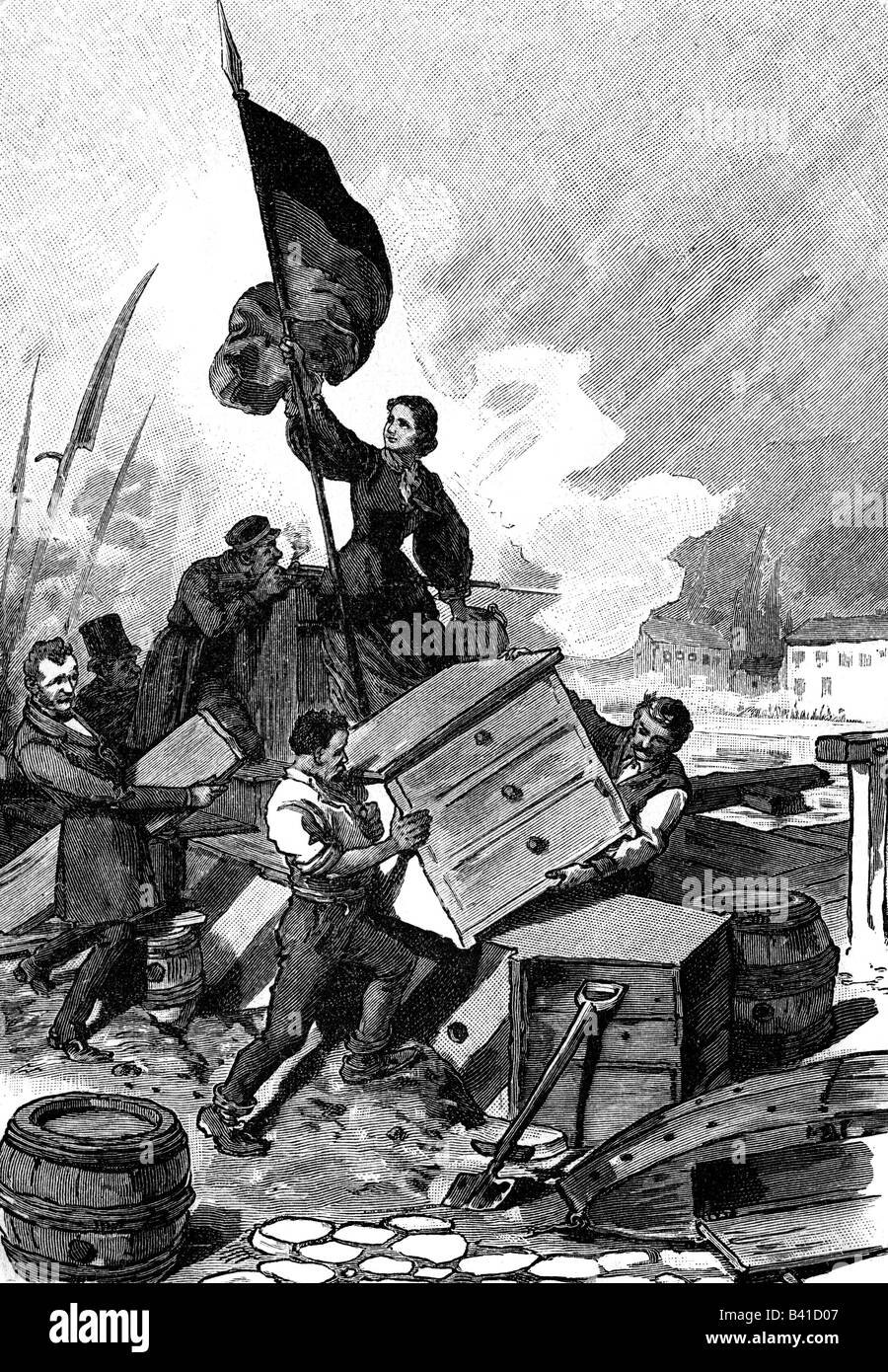 events, revolutions 1848 - 1849, Stock Photo