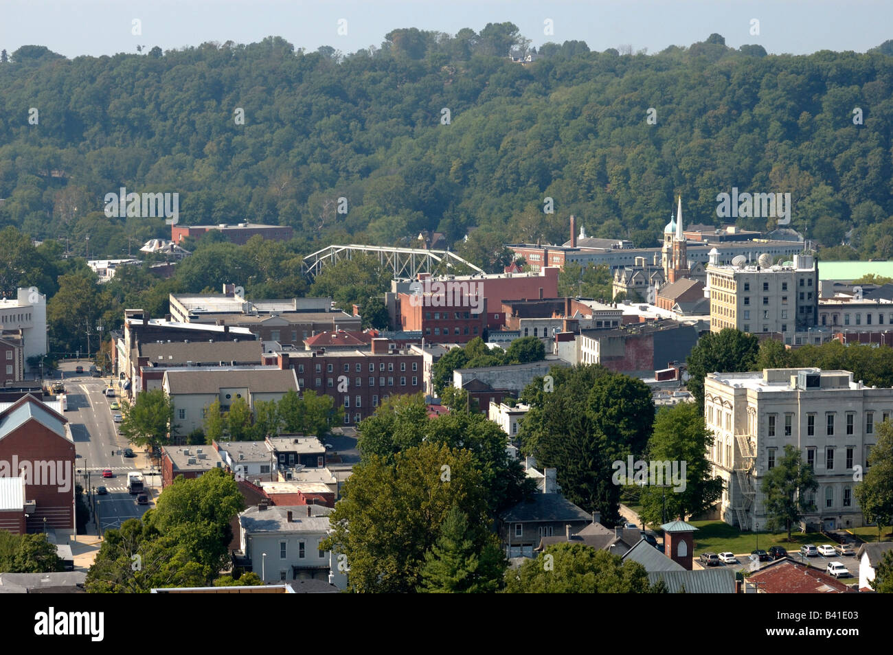 View of downtown Frankfort Kentucky USA Stock Photo - Alamy