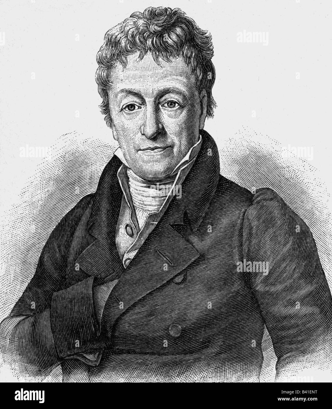Carnot, Lazare Nicolas, 13.5.1753 - 3.8.1823, French politician, minister of war 1793 - 1795 and 1800 - 1801, half length, steel engraving, 19th century, , Stock Photo