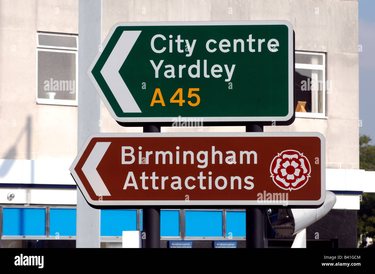 Birmingham road signs, Sheldon, Birmingham, West Midlands, England, UK