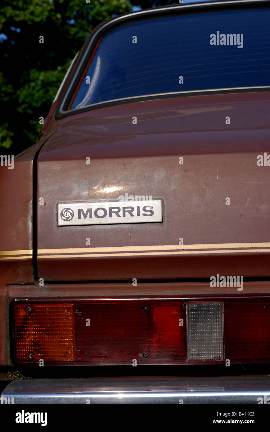 Brown Morris Marina 1300 car UK Stock Photo