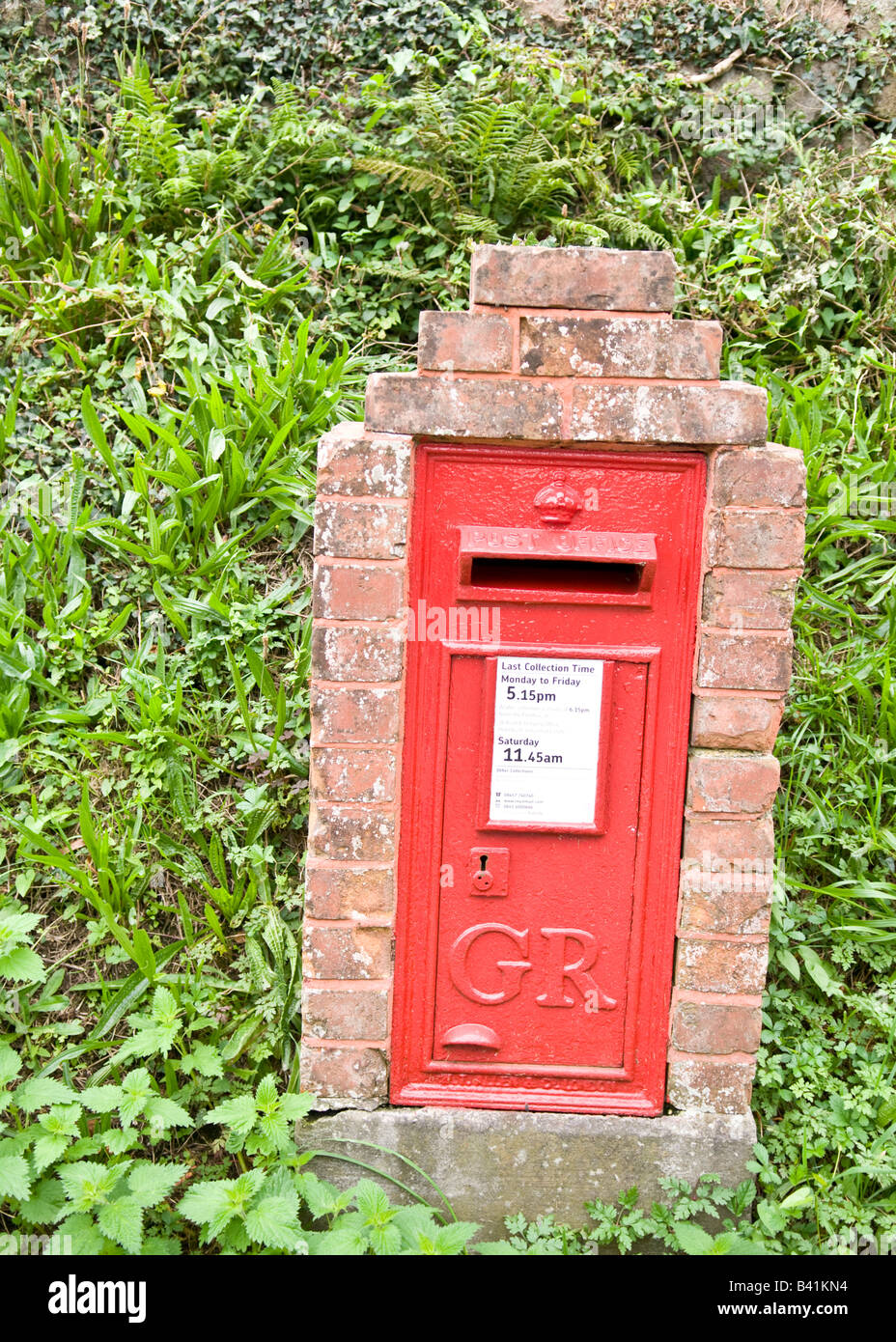 Letterbox in brick surround Stock Photo - Alamy