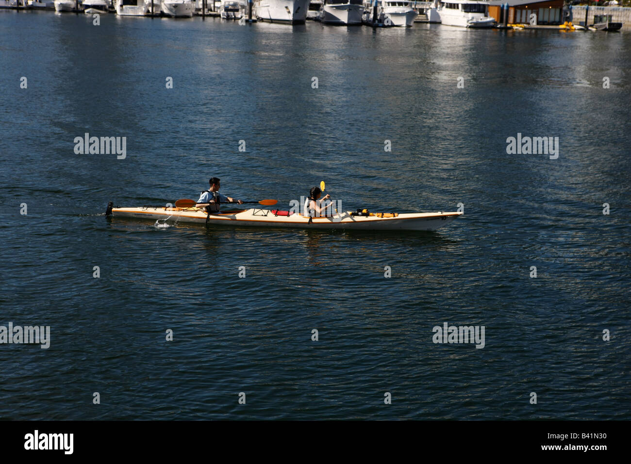 sea kayak in Vancouver BC Stock Photo Alamy
