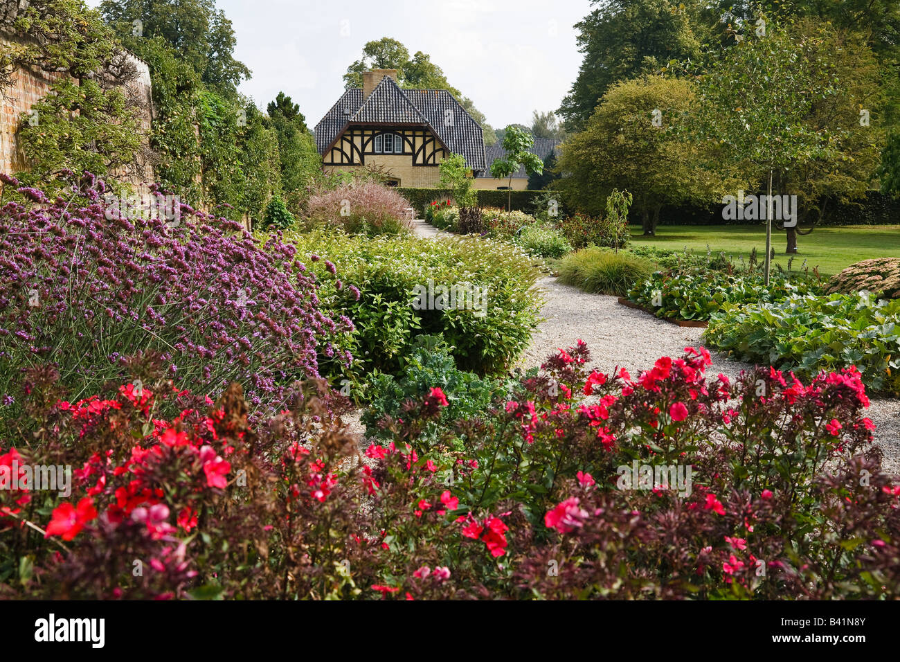 The sensory garden at Gavnø Castle, Zealand, Denmark Stock Photo