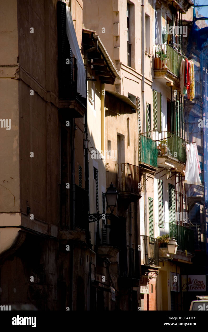 Palma Mallorca Balearic Islands Spain The old town streets Stock Photo