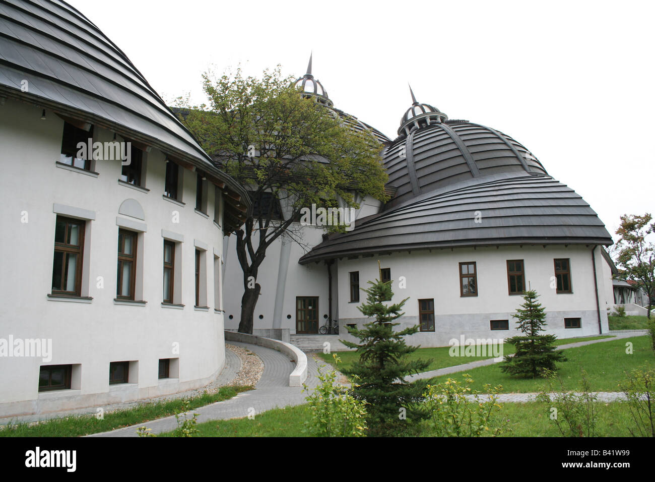 University in Hungary Catholic University Pilicsaba Modern architecture Stock Photo