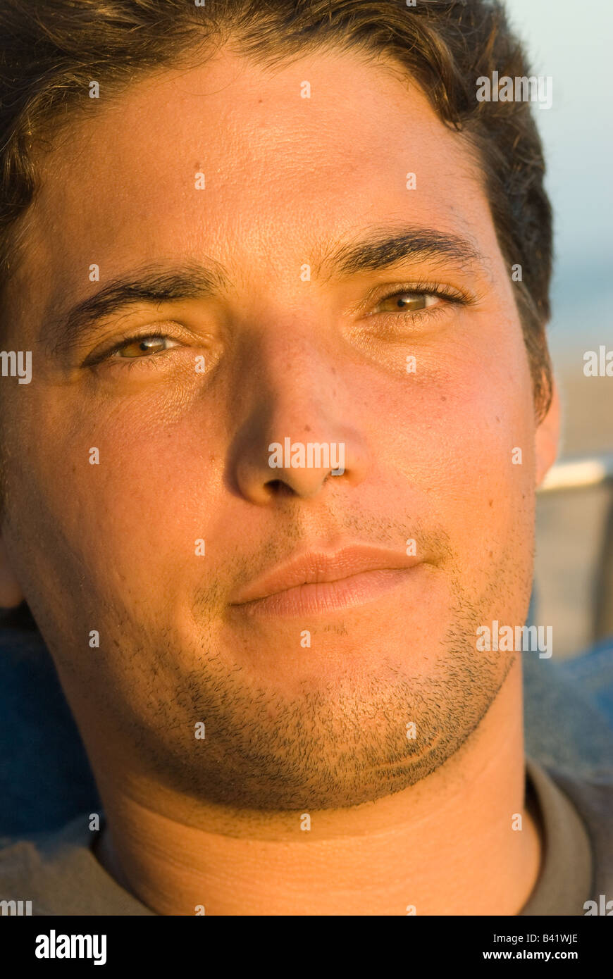 Man with beard on the beach hi-res stock photography and images - Alamy