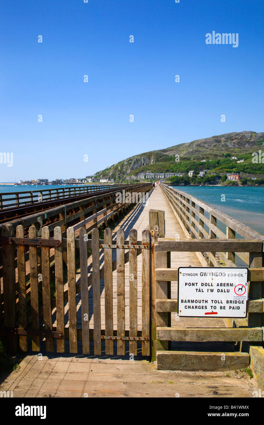 Barmouth Bridge Snowdonia Wales Stock Photo Alamy