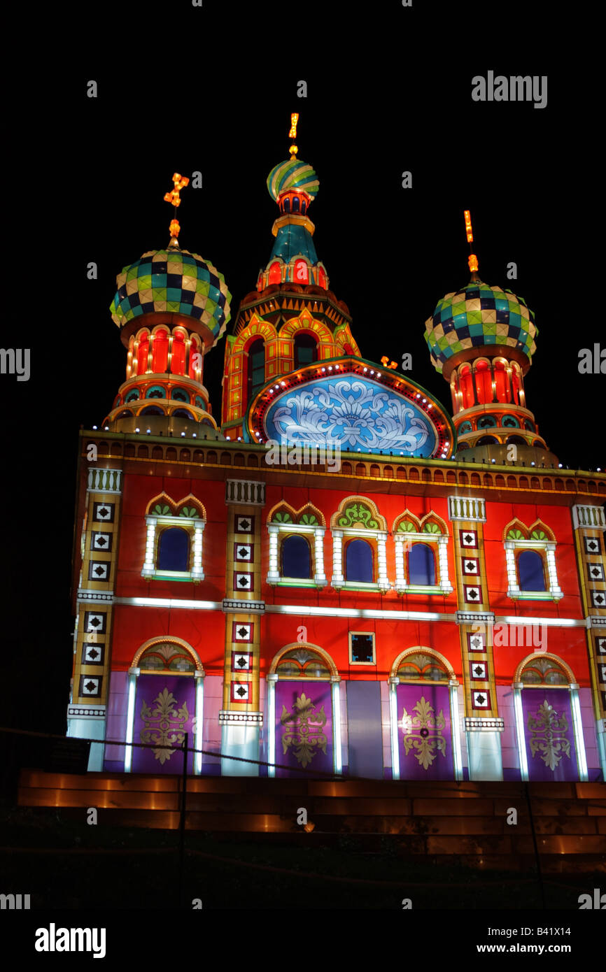 Church Of Saviour On Spilled Blood In Chinese Lantern Festival In 