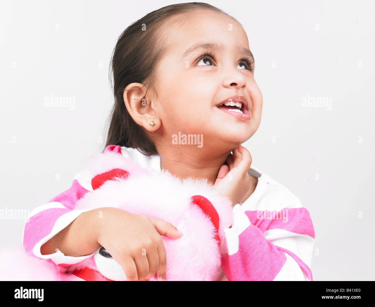 asian girl with her teddy bear Stock Photo - Alamy