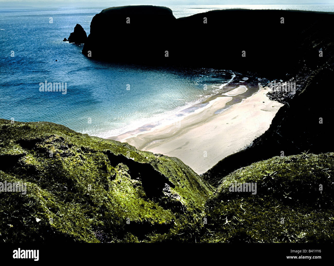 A bay at Malin Head, Donegal, Ireland, Europe Stock Photo