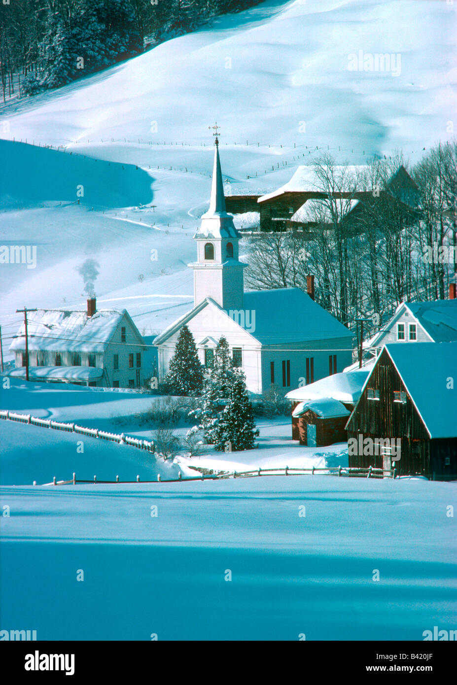 East Corinth Vermont Church Stock Photo Alamy