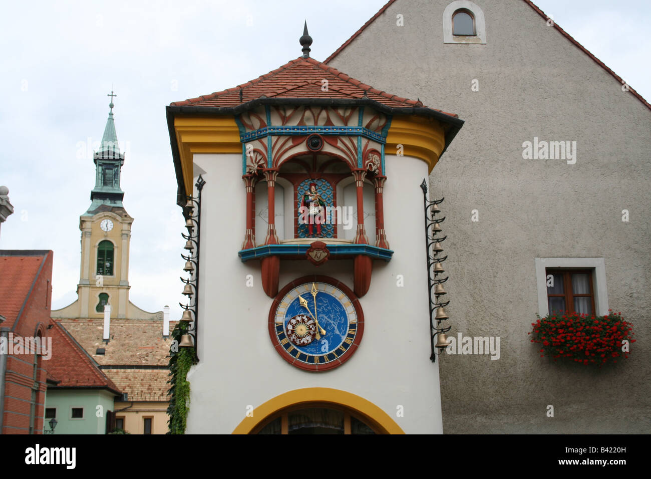 Musical clocks Hungary Stock Photo Alamy