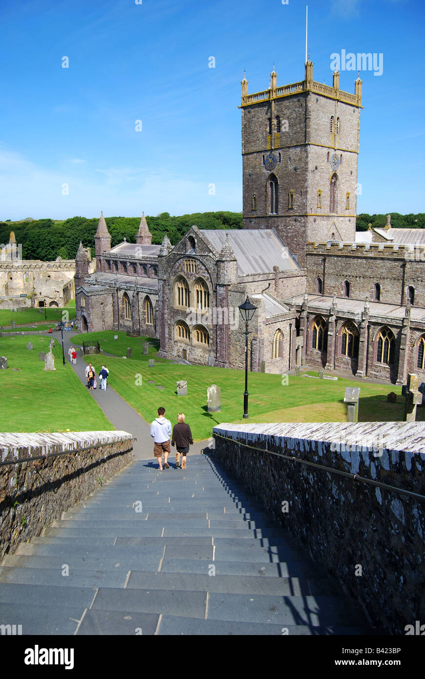 St.David’s Cathedral, St.Davids, Pembrokeshire, Wales, United Kingdom Stock Photo