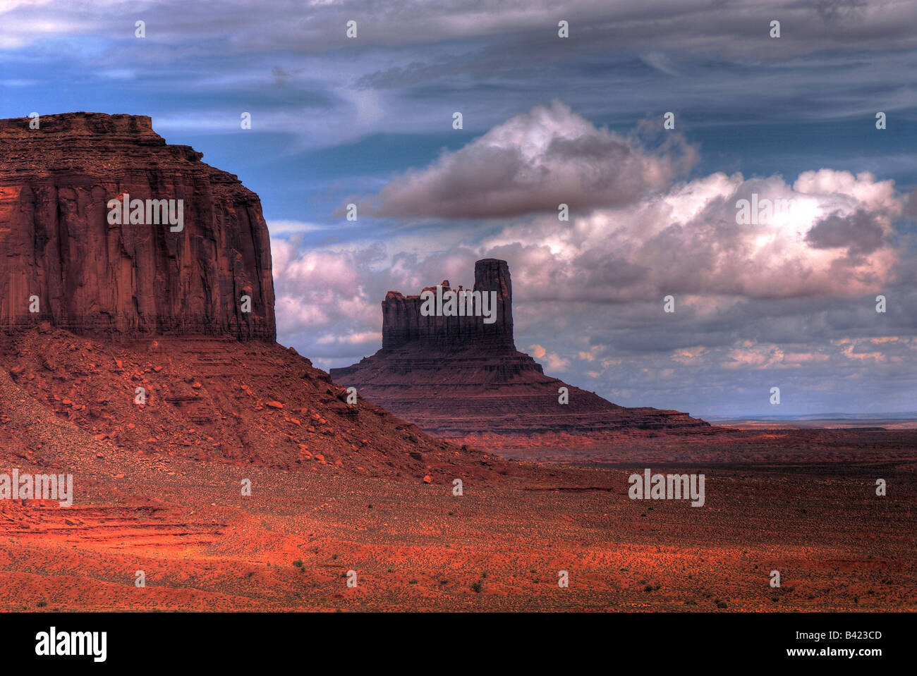 Stormy weather over Monument Valley Stock Photo Alamy