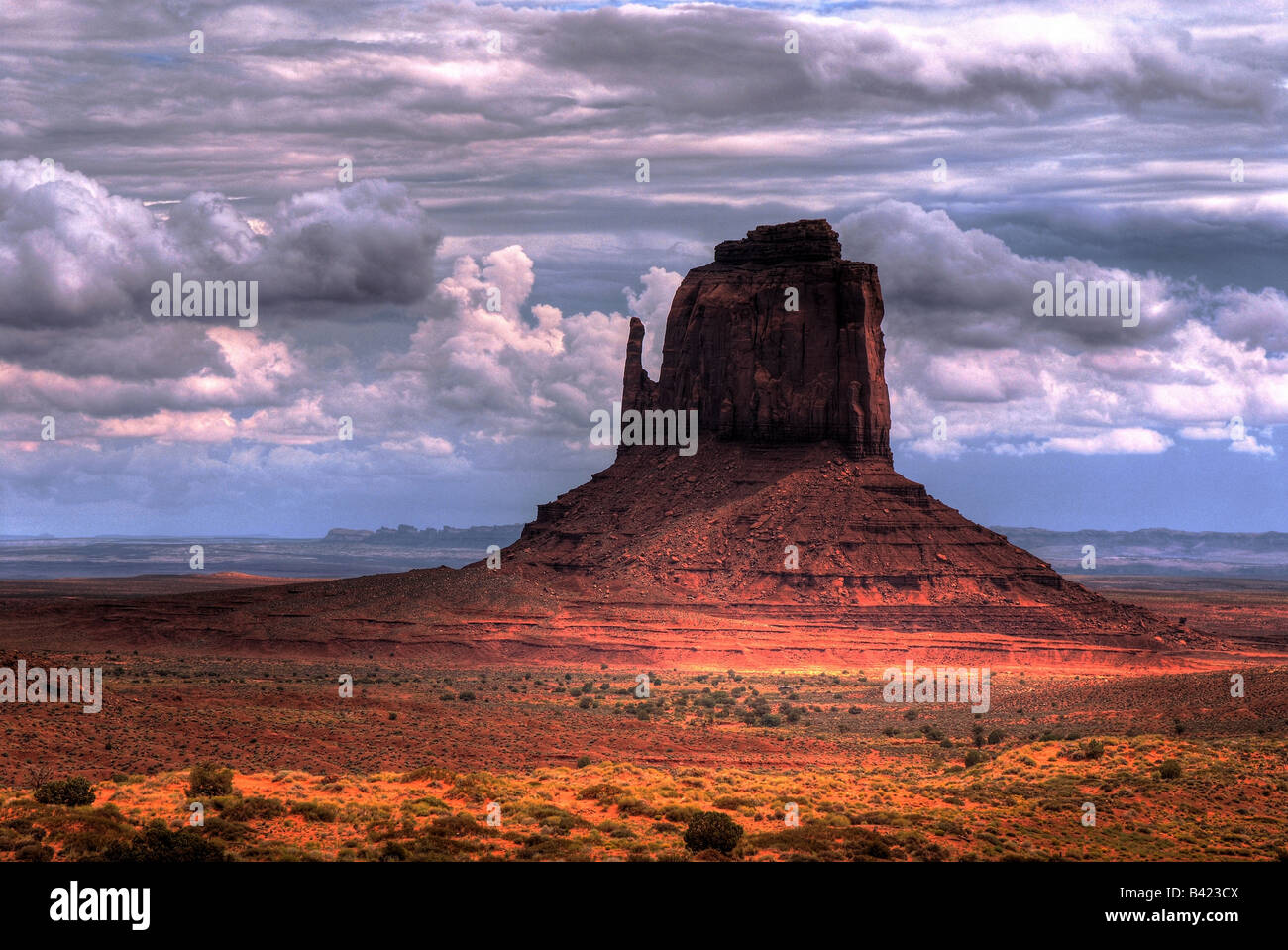 Stormy weather over Monument Valley Stock Photo Alamy