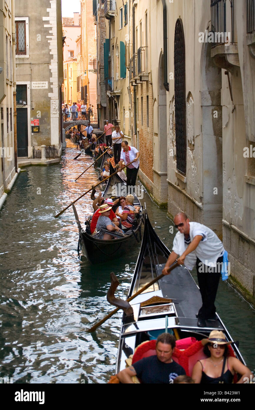 Gondola ride in narrow canal hi-res stock photography and images - Alamy