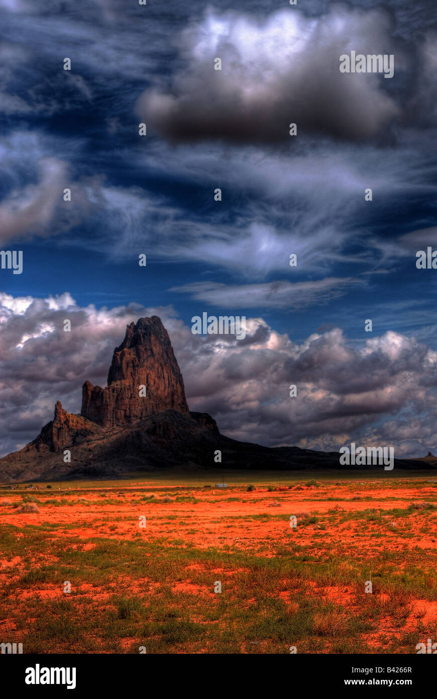 Stormy weather over Monument Valley Stock Photo Alamy