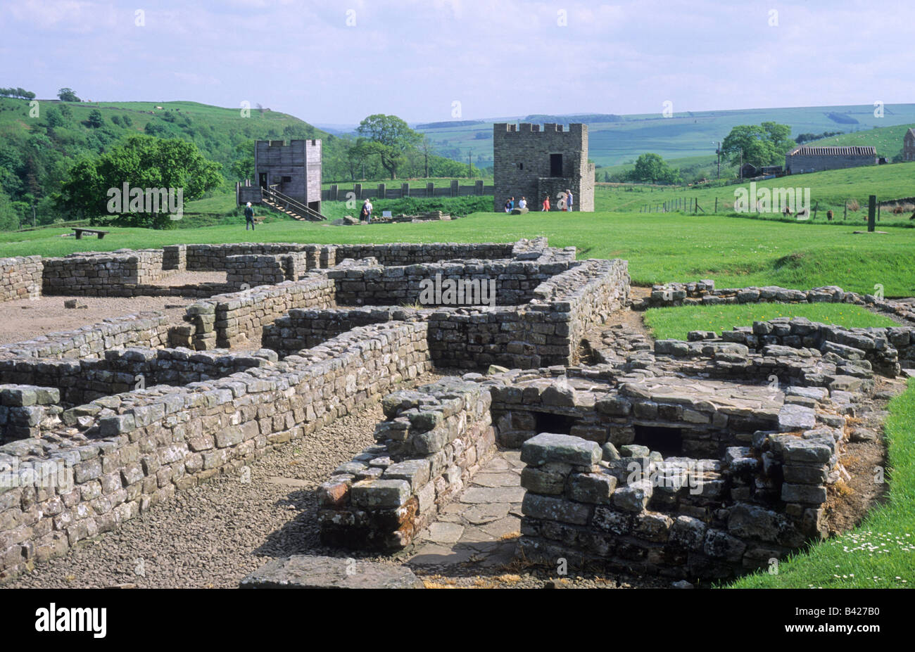 Vindolanda Roman archaeological Site Northumberland Hadrians Wall