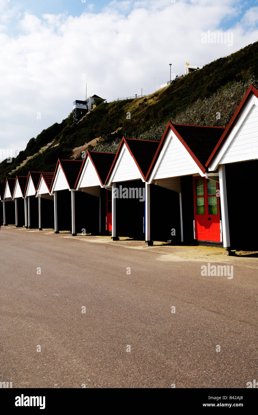 Beach Huts, Bournemouth, Hampshire, England Stock Photo