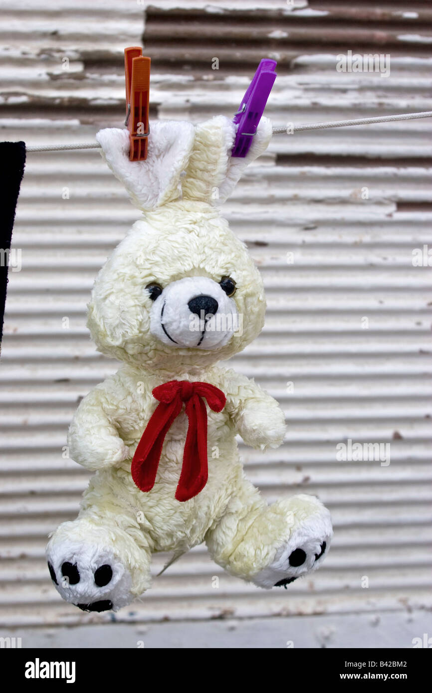 Toy rabbit, Albania Stock Photo - Alamy