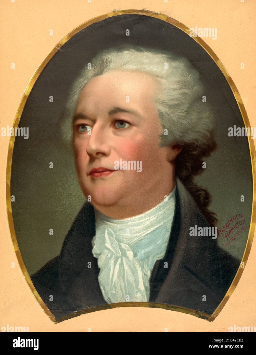 Alexander Hamilton born 1751 died 1804 Stock Photo