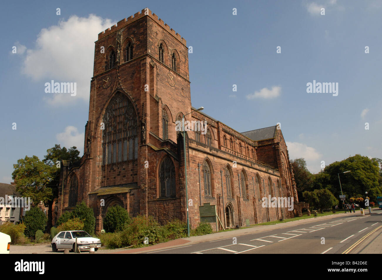 Shrewsbury Abbey church in Abbey Foregate Stock Photo Alamy