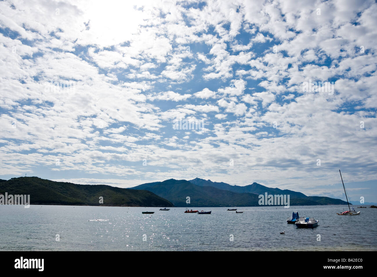 Panorama Isle of Elba Livorno Italy Stock Photo