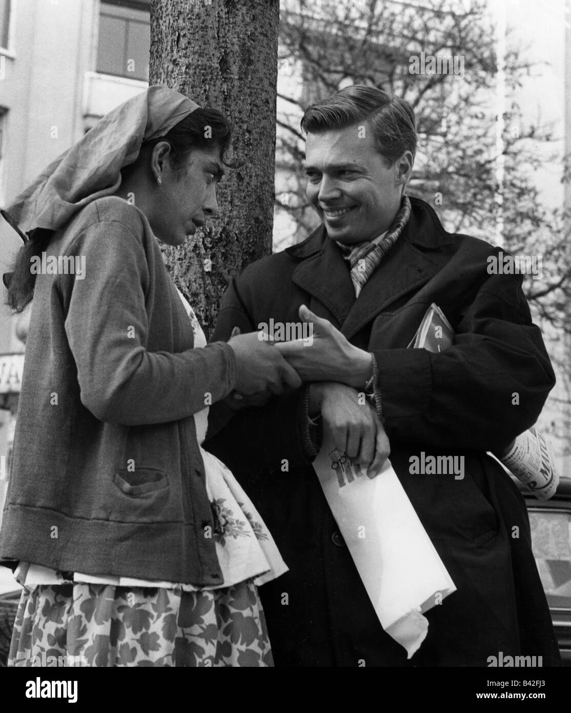Böhm, Karlheinz, 16.3.1928 - 29.5.2014, Austrian actor, half length, circa 1961, Stock Photo