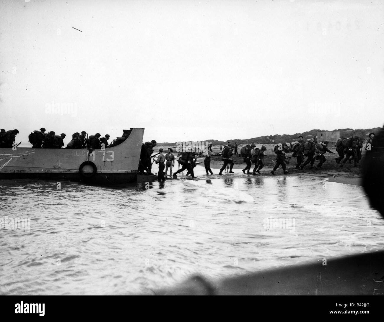events, Second World War / WWII, North Africa, Algeria, British troops landing near Algiers, 8.11.1942, Stock Photo