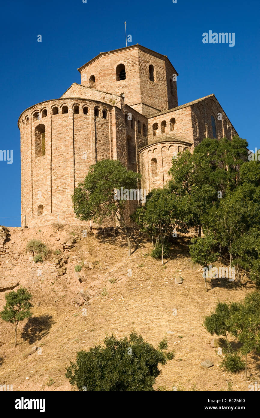 Parador de Cardona, a 9th Century medieval hillside Castle, near Barcelona, Catalonia, Cardona, Spain Stock Photo