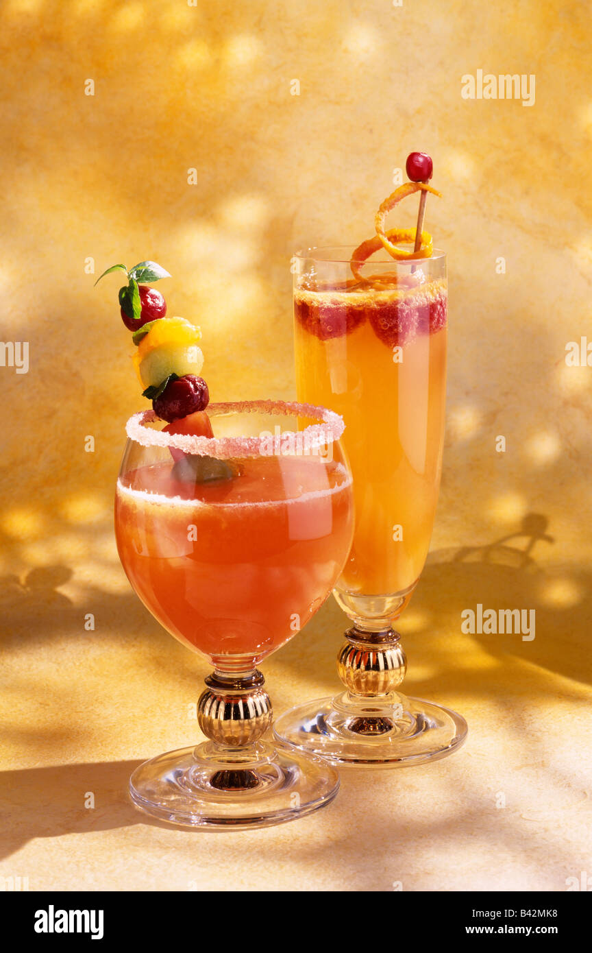 Fruit cocktails without alcohol Stock Photo Alamy