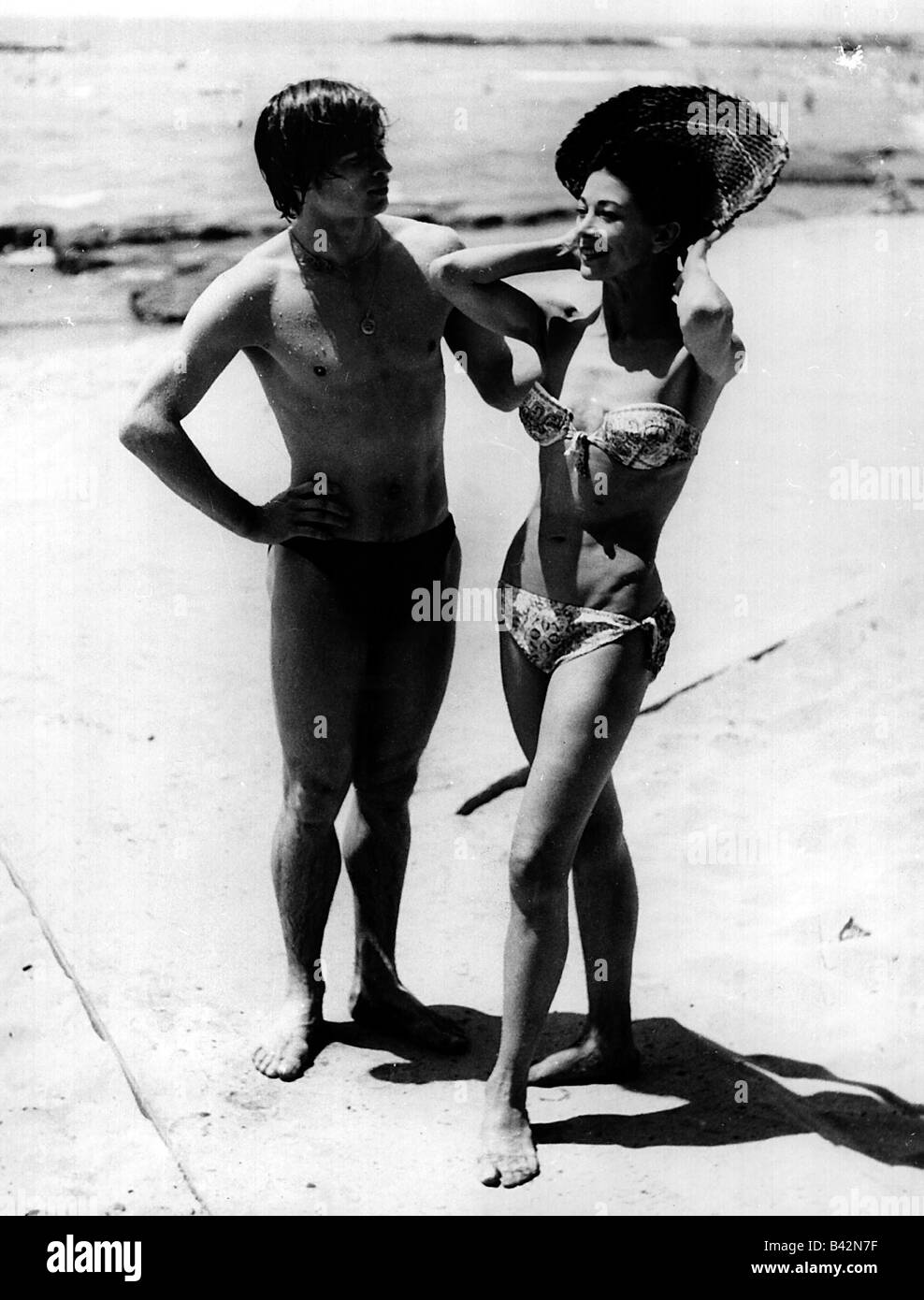 Swimsuit bikini male Black and White Stock Photos & Images - Alamy