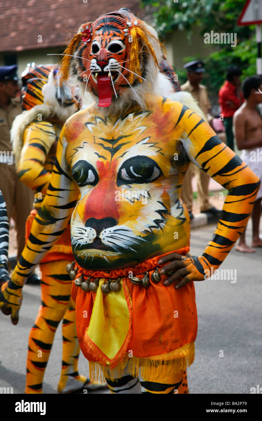 Puli Kali ( Tiger Dance) of Kerala,India Stock Photo - Alamy