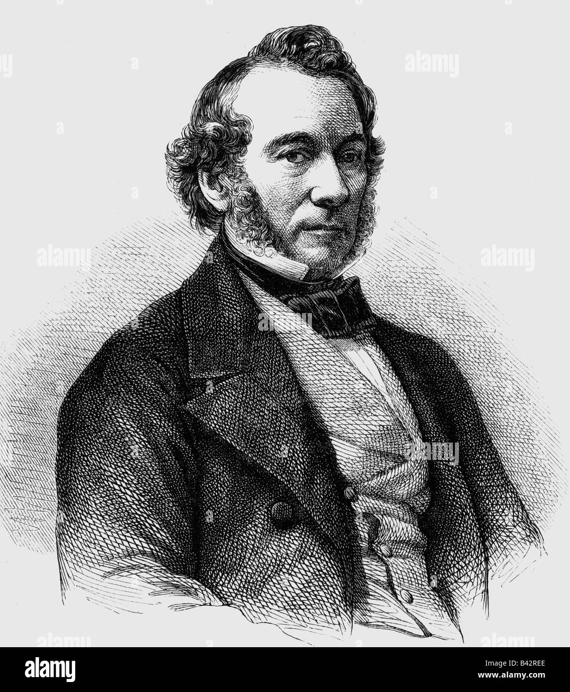 Cobden, Richard, 3.6.1804 - 2.4.1865, British manufacturer, half length, wood engraving, 19th century, , Stock Photo