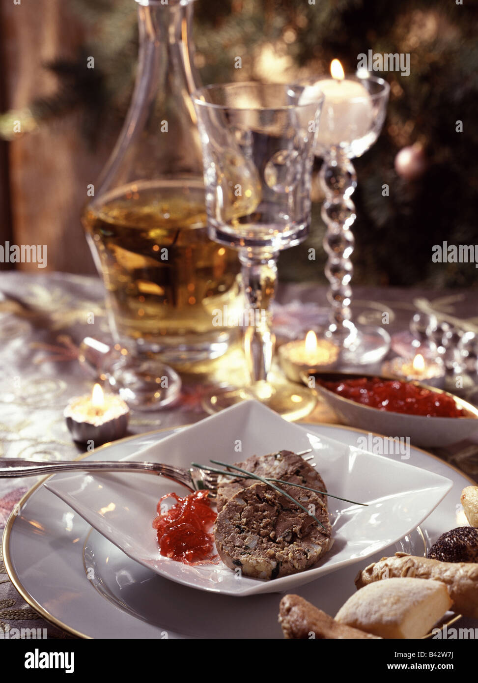 chicken liver terrine Stock Photo - Alamy