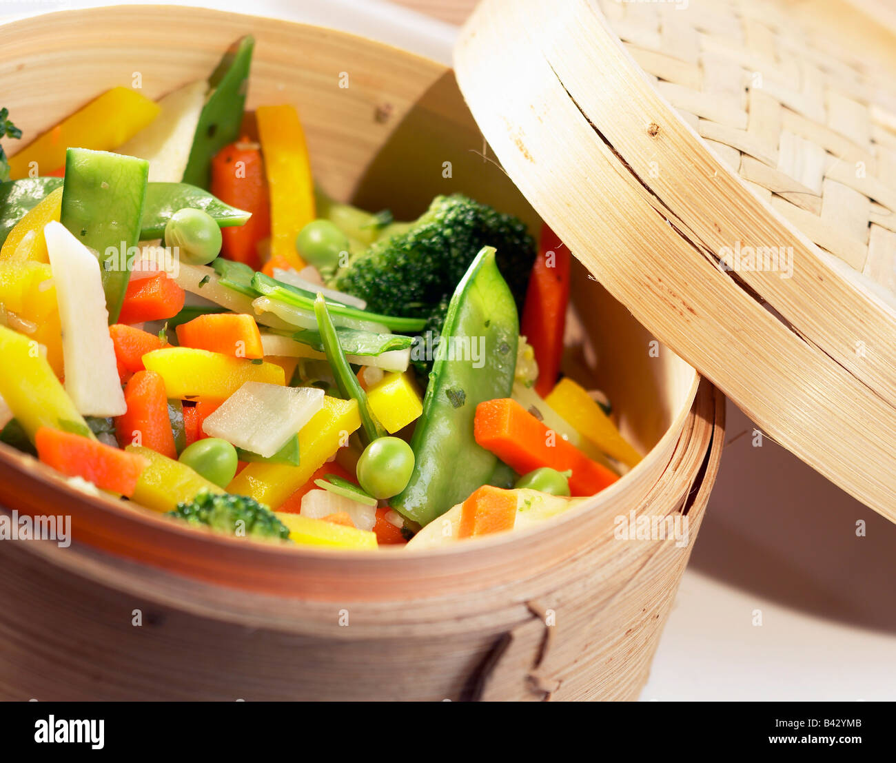 steamed baby vegetables Stock Photo Alamy