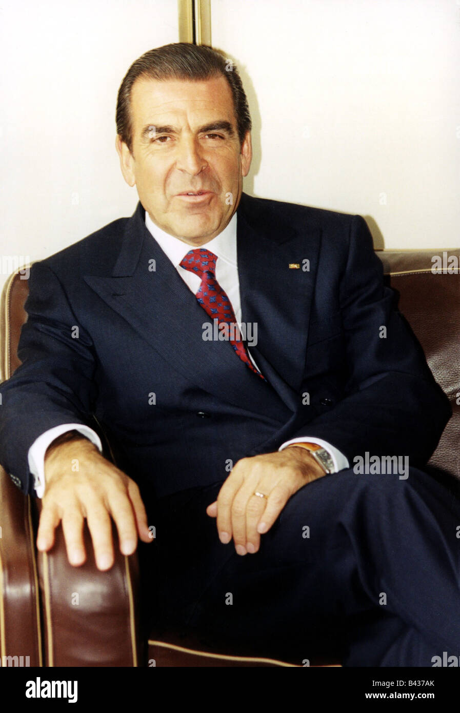 Frei Ruiz-Tagle, Eduardo, * 24.6.1942, Chilean politician, President of Chile, 1994-2000, half length, sitting, 2000, Stock Photo