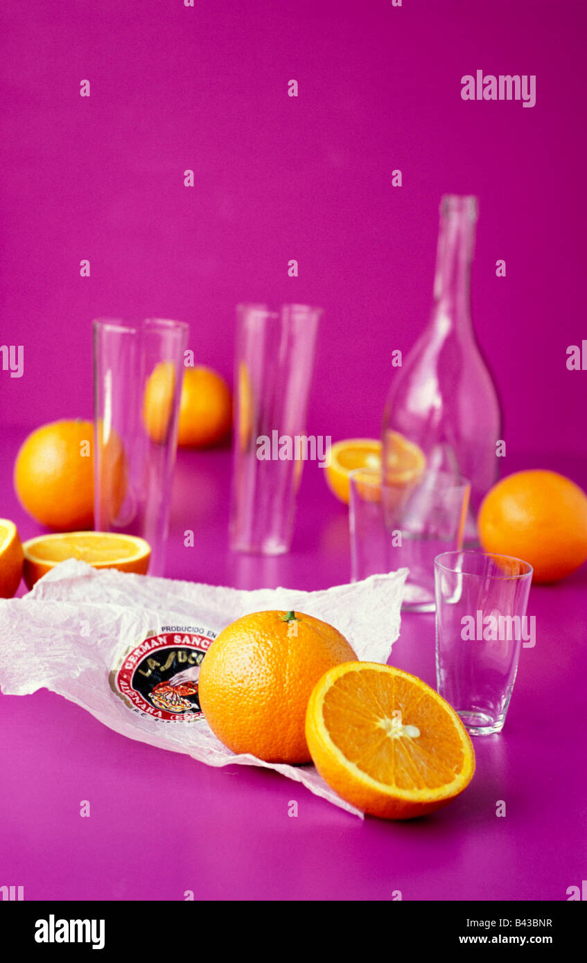 Composition of oranges Stock Photo