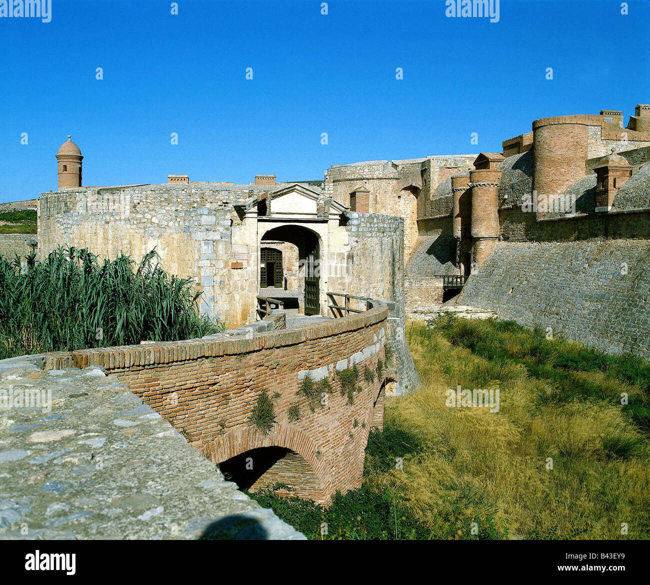 geography / travel, France, Chateaufort - de - Salses, fortress, castle, roussillon, fort, Additional-Rights-Clearance-Info-Not-Available Stock Photo