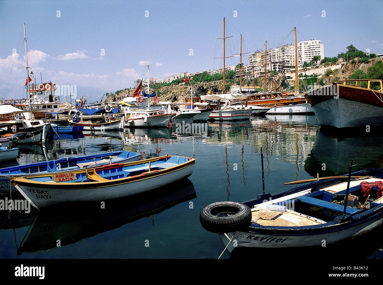 geography / travel, Turkey, Antalya, port, fishing boat in the port