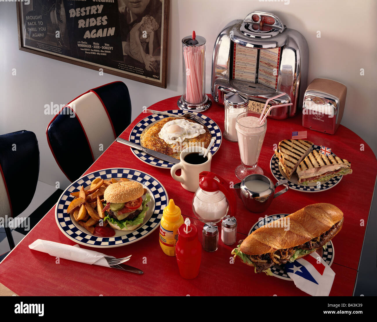 An American Diner Editorial Food Stock Photo Alamy
