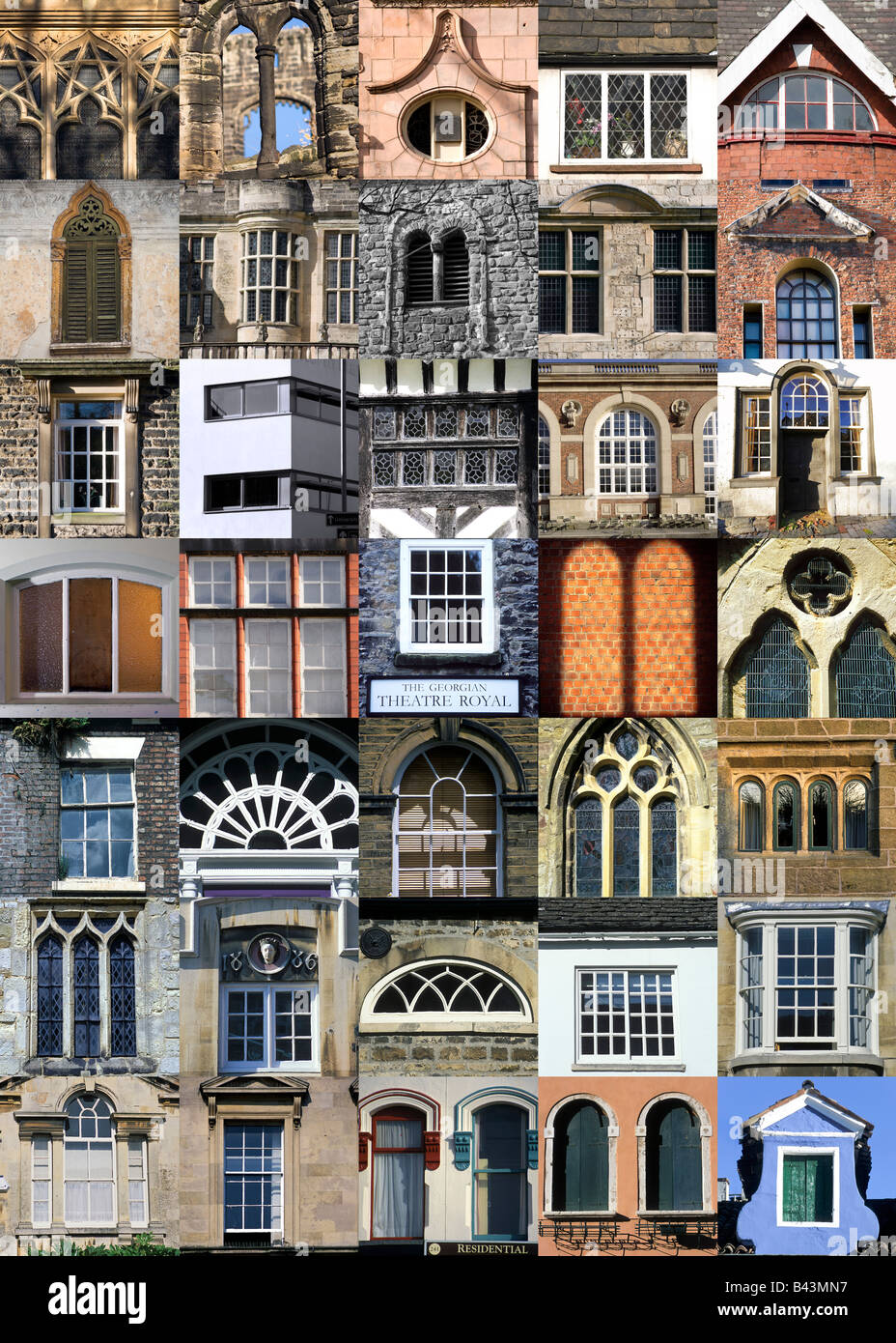 The sheer diversity of architecture and window design over history in