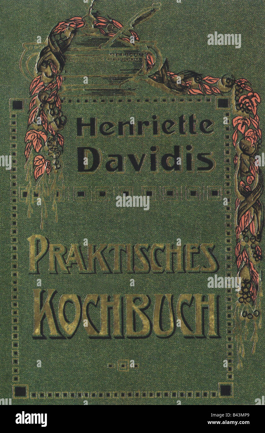 Davidis, Henriette, 1.3.1801 - 3.4.1876, German author, works, 'Praktisches Kochbuch' (Practical cookbook), Stock Photo
