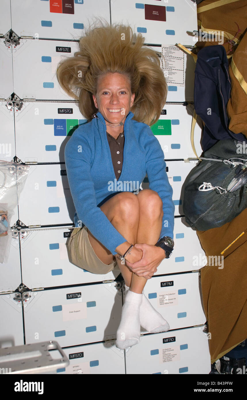 Astronaut Karen Nyberg STS 124 Mission Specialist Stock Photo