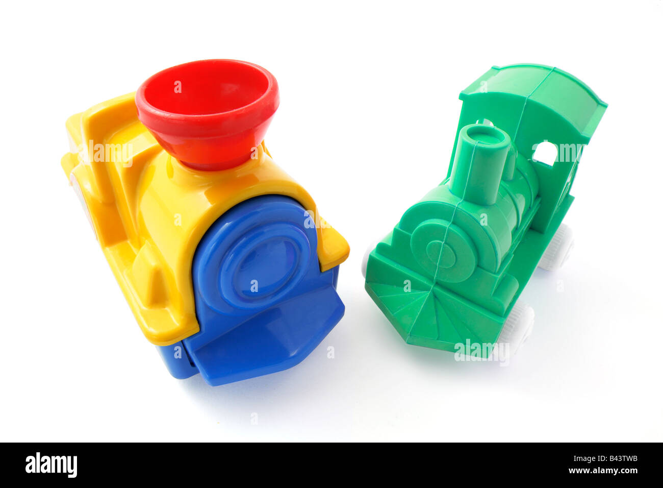 Plastic Toy Trains Stock Photo Alamy