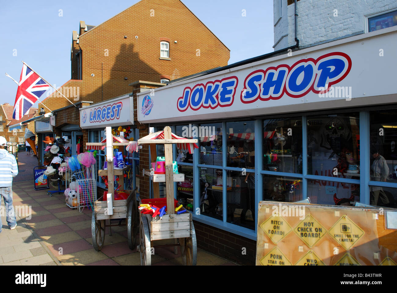 Joke Shop Hunstanton . Stock Photo